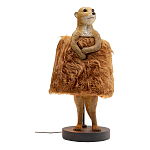 Настольная лампа Цурикат плафон из меха варинант исполнения - 1 | Loft Concept в Уфе