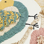 Чехол на подушку с кисточками и вышивкой птиц Ethnic mix Birds Rect варинант исполнения - 3 | Loft Concept в Уфе