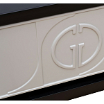 Тумбочка прикроватная с ящиком черно-серого цвета Noble Nightstand варинант исполнения - 3 | Loft Concept в Уфе