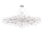 Люстра круглая подвесная с декором в виде ветвей и прозрачных подвесок из стекла в форме капель Droplet Chandelier варинант исполнения - 2 | Loft Concept в Уфе