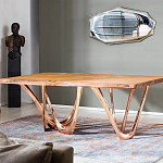 Обеденный стол прямоугольный с фигурными ножками G-table варинант исполнения - 2 | Loft Concept в Уфе