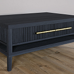 Кофейный стол Primo с двумя ящиками Черный дуб варинант исполнения - 4 | Loft Concept в Уфе