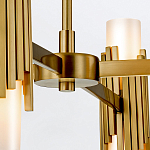 Люстра цвета латунь с 4-мя матовыми цилиндрическими плафонами Elstead Lighting варинант исполнения - 3 | Loft Concept в Уфе