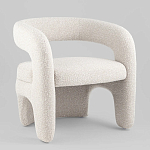 Кресло дизайнерское для лаунж зоны жемчужного цвета Pearl Lounge варинант исполнения - 1 | Loft Concept в Уфе