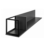 Полка навесная открытая цвета графит Strict Lines  варинант исполнения - 5 | Loft Concept в Уфе