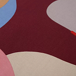 Подушка декоративная хлопковая с абстрактным принтом Elysian Flow Terra варинант исполнения - 3 | Loft Concept в Уфе