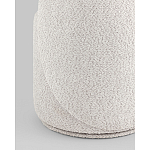 Пуф Loreen со спинкой вращающийся букле светло-серый варинант исполнения - 3 | Loft Concept в Уфе