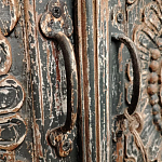 Индийский шкаф с орнаментом резьба из дерева Indian Antique Furniture  варинант исполнения - 5 | Loft Concept в Уфе