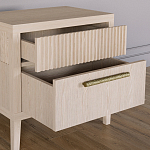 Прикроватная Тумбочка Primo с двумя ящиками Светлый дуб варинант исполнения - 6 | Loft Concept в Уфе