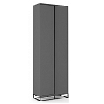 Двухдверный шкаф цвета графит Strict Lines варинант исполнения - 1 | Loft Concept в Уфе