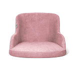 Стул с мягкой розовой обивкой из велюра и подъемно-поворотным механизмом на черных колесиках Harper Pink варинант исполнения - 2 | Loft Concept в Уфе