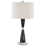 Настольная лампа с плиссированным цилиндрическим абажуром Tightened Waist варинант исполнения - 3 | Loft Concept в Уфе