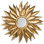 Зеркало-солнце с золотыми с лучами Rays of Peace варинант исполнения - 1 | Loft Concept в Уфе