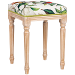 Банкетка из натурального бука золотистая с изображением птиц и цветов Blooming Bird варинант исполнения - 2 | Loft Concept в Уфе