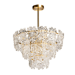 Люстра многоярусная с объемными прозрачными цветами Hanging Flowers варинант исполнения - 2 | Loft Concept в Уфе