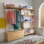 Корзина для белья из ткани букле Boucle Organizers Round варинант исполнения - 4 | Loft Concept в Уфе