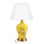 Настольная лампа желтая с изображением птиц Slip Away варинант исполнения - 1 | Loft Concept в Уфе