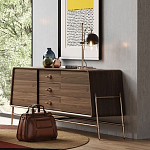 Дизайнерский комод трапециевидной формы с ручками и основанием золотого цвета Armaria варинант исполнения - 1 | Loft Concept в Уфе