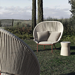 Дизайнерское уличное кресло с веревочной спинкой PETALO Armchair варинант исполнения - 3 | Loft Concept в Уфе