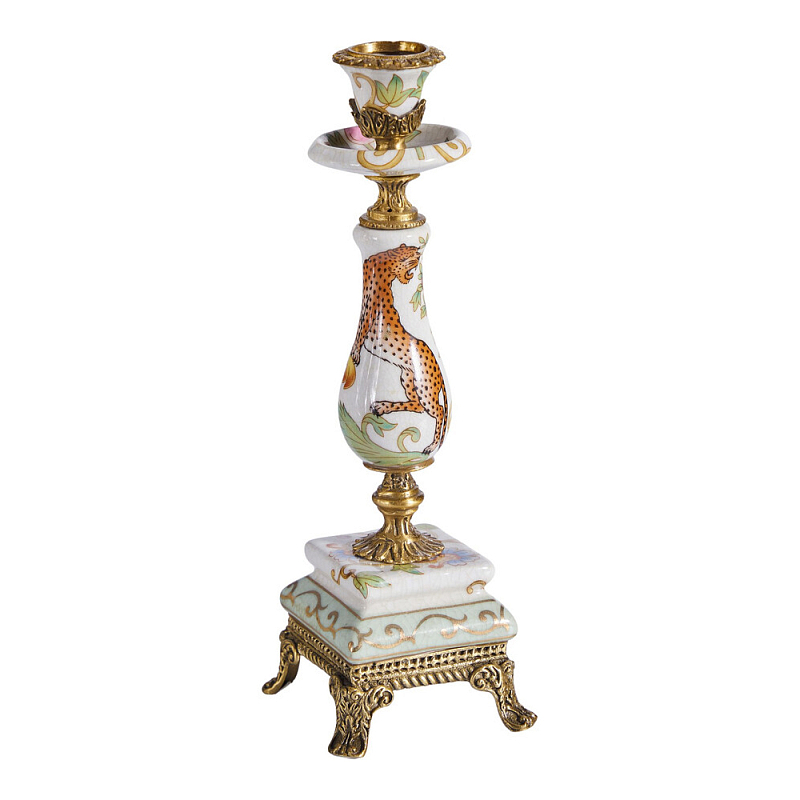 Подсвечник с растительным и животным дизайном Centennial Garden Мульти Бронза в Уфе | Loft Concept 