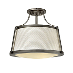 Потолочный светильник со светлым текстильным абажуром Hinkley варинант исполнения - 1 | Loft Concept в Уфе