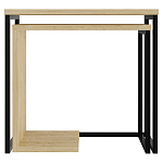 Комплект из 2-х приставных столов прямоугольной формы из дерева ZIGOSH OAK варинант исполнения - 1 | Loft Concept в Уфе