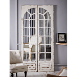 Зеркало-окно с эффектом старения в венецианском стиле Venetian White Mirror варинант исполнения - 5 | Loft Concept в Уфе