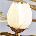 Люстра с ветвистым каркасом и плафонами в виде лотосов Chandelier Lotus варинант исполнения - 1 | Loft Concept в Уфе