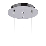 Подвесной светильник Metal Acrylic Tube Trio Chrome Hanging Lamp варинант исполнения - 3 | Loft Concept в Уфе