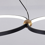 Люстра подвесная светодиодная черный металл Ring Horizontal варинант исполнения - 11 | Loft Concept в Уфе