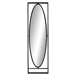 Зеркало овальное в металлической оправе в стиле лофт Urban Style Space варинант исполнения - 1 | Loft Concept в Уфе