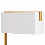 Торшер с прямоугольным абажуром на золотом металлическом каркасе Rectangular Plane  варинант исполнения - 2 | Loft Concept в Уфе