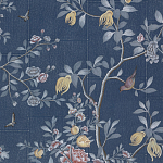 Обои ручная роспись Houghton Dark Blue варинант исполнения - 1 | Loft Concept в Уфе