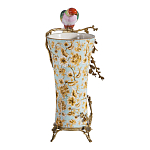 Ваза фарфоровая с птицей на бронзовой ветке Garden of Eden варинант исполнения - 4 | Loft Concept в Уфе