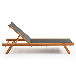 Шезлонг из текстиля и эвкалипта Power of Nature варинант исполнения - 2 | Loft Concept в Уфе