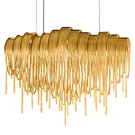 Люстра подвесная с металлическими цепочками и изогнутыми металлическими дугами 72 см Atlantis Chain варинант исполнения - 16 | Loft Concept в Уфе