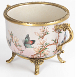 Фарфоровая чаша с бронзовыми элементами Eden Garden варинант исполнения - 2 | Loft Concept в Уфе