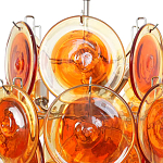 Люстра из оранжевых стеклянных дисков OrangeGlowing Reflectors варинант исполнения - 1 | Loft Concept в Уфе