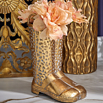 Ваза в форме сапог с рельефной текстурой и ручками Vase Boot варинант исполнения - 3 | Loft Concept в Уфе