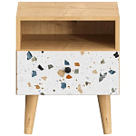 Прикроватная тумба с изображением на ящике Elise Nightstand варинант исполнения - 14 | Loft Concept в Уфе