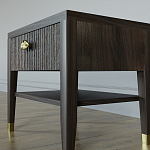 Прикроватная тумбочка с ящиком Elsa Dreams Walnut варинант исполнения - 3 | Loft Concept в Уфе