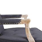 Кресло Aubrey Classical Armchair dark grey velour варинант исполнения - 5 | Loft Concept в Уфе