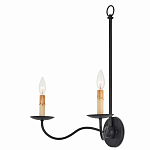 Бра настенное черное с 2-мя лампами Candle Sleeves варинант исполнения - 2 | Loft Concept в Уфе