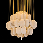 Люстра с овальными подвесками из натурального камня Spatial Composition варинант исполнения - 2 | Loft Concept в Уфе