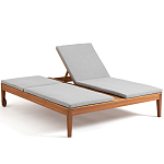 Шезлонг двухместный из эвкалипта Sunset варинант исполнения - 2 | Loft Concept в Уфе