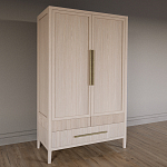 Шкаф платяной Primo с выдвижными ящиками шпон Черный дуб варинант исполнения - 3 | Loft Concept в Уфе