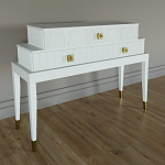 Премиальная Консоль с тремя ящиками Elsa Dreams White варинант исполнения - 1 | Loft Concept в Уфе
