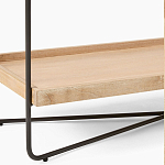 Консоль деревянной столешницей и полкой Wooden Table Top and Shelf варинант исполнения - 3 | Loft Concept в Уфе