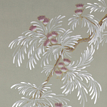 Обои ручная роспись Silk Tree Special Colourway on grey painted Xuan paper варинант исполнения - 1 | Loft Concept в Уфе