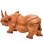 Статуэтка деревянная в виде носорога Rhino Horn варинант исполнения - 2 | Loft Concept в Уфе